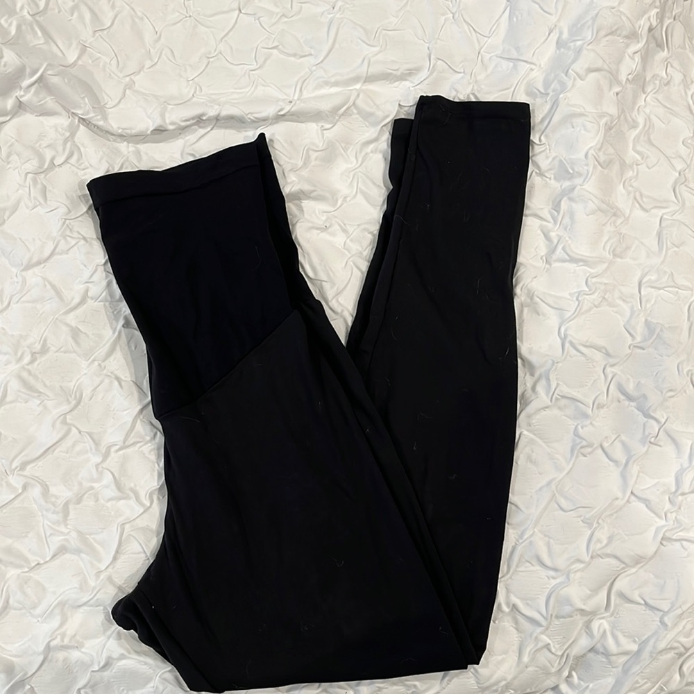 Black maternity leggings